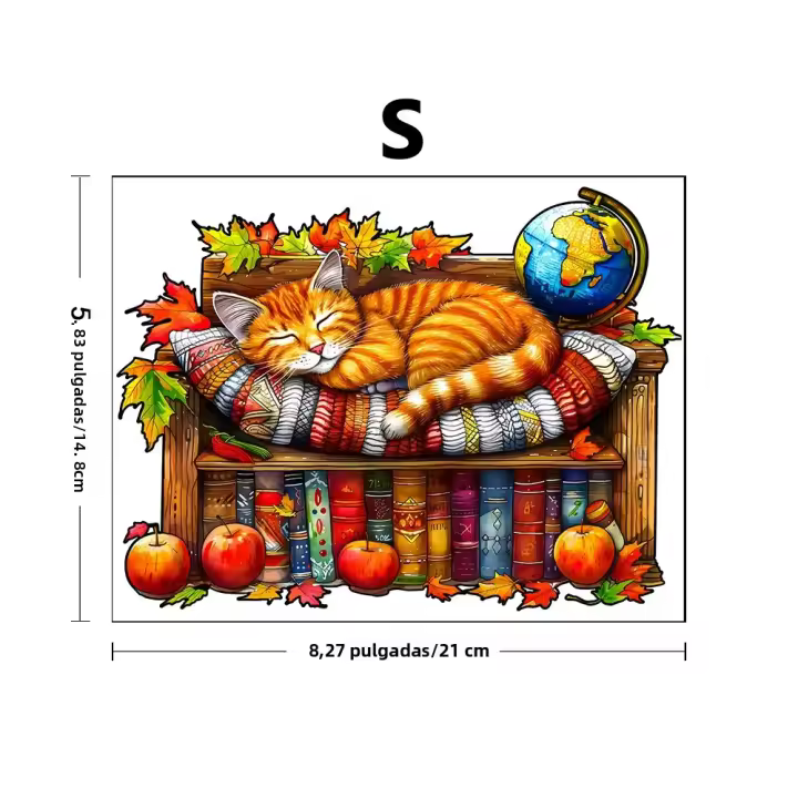 Rompecabezas De Madera De Tigre Y Gato Punto De Venta En Línea Juego De Relajación Para Adultos Con Diseño Único De Forma Animal - 1
