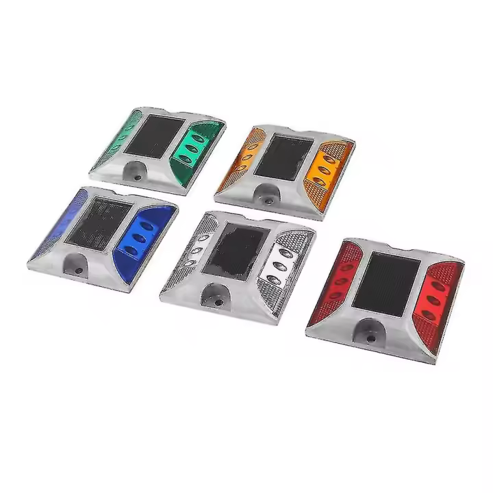 Aluminio impermeable LED con energía solar Carretera Stud Luz - 1
