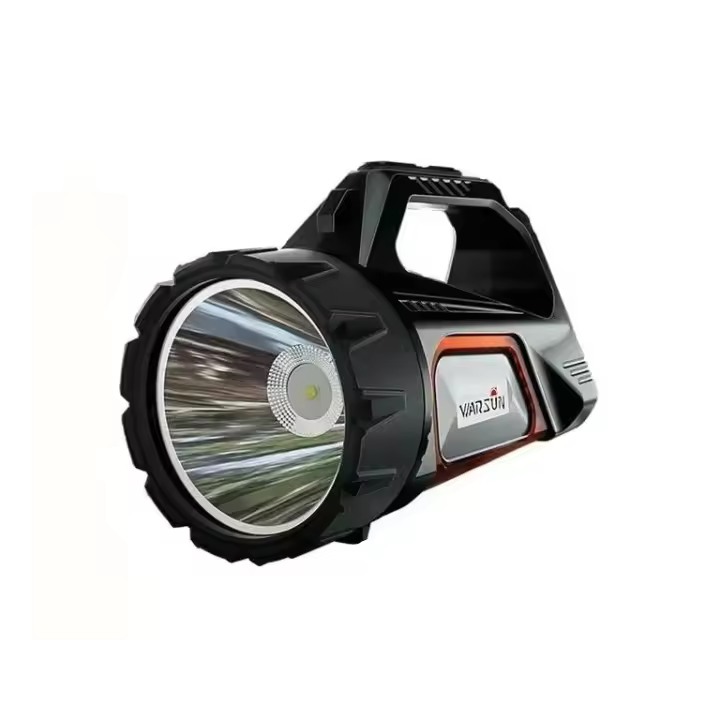 Lámpara De Mano Con Luz Fuerte Cargable Solar Super Brillante Para Exteriores Y Búsquedas De Patrulla Iluminación De Emergencia De Longitud De Alcance - 1