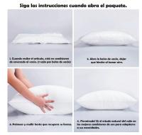 ZYLX SHOPPING - Pack 2 Relleno Cojines para Sofá y Cama – Fibra Hueca Siliconada Premium 100% Poliéster, Súper Suaves, Antialérgicos, Lavables, Alta Recuperación, Perfectos para Fundas Decorativas, Cómodos y Duraderos - details 2