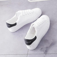 Nuevos Zapatos Planos Para Estudiantes Mujer Transpirables Moda Internet Zapatos Casuales Blancos Talla Verdadera Material PU Y Malla - details 18