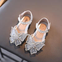 Sandalias De Verano Para Niñas Con Lentejuelas Y Borlas Zapatos De Princesa Planos Talla 21-35 Transpirables Y Antideslizantes Para Niñas De 7-36 Meses - details 3
