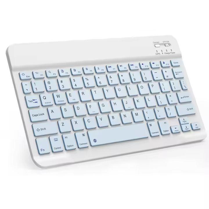 Teclado Bluetooth, teclado inalámbrico ligero y portátil para iOS, iPhone, iPad, Samsung, Lenovo, Huawei, Android, Windows, compatible con todos los dispositivos Bluetooth. - 1
