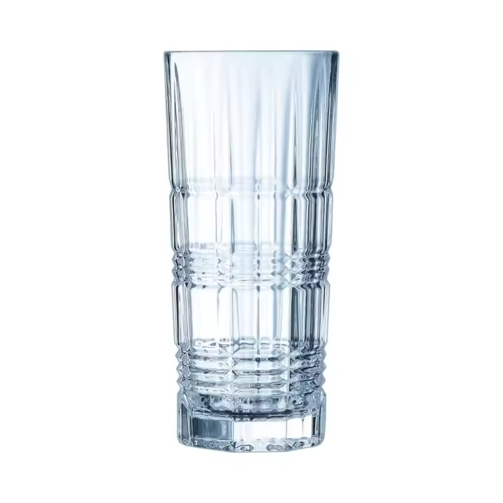 Arcoroc BRIXTON Caja 6 Vasos Altos Vidrio 31CL Transparente Con Relieve - 1
