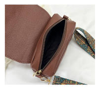 Bolso Bandolera De Cuero PU Amplio Y Cómodo Para Mujer Estilo Casual Con Correa Cruzada Hebilla De Cierre Tamaño Small Para Regalos - details 11