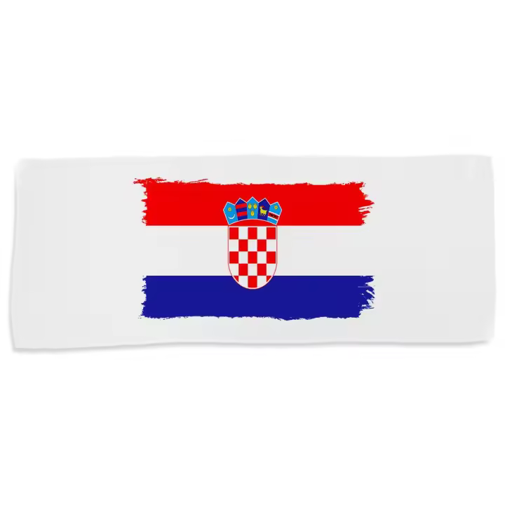 MERCHANDMANIA TOALLA MEDIANA GIMNASIO ABSORBENTE bandera croacia pais gobierno croata suave con bolsita - 1