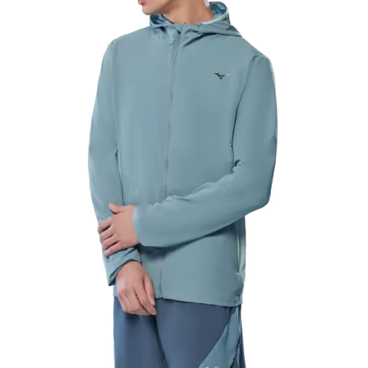 Chaqueta de Running Alpha Jacket. Chaqueta Mizuno resistente al viento y al agua. Ideal para deportes al aire libre y protección en climas adversos. - 1