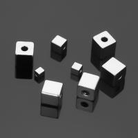 50Pcs Cubos De Acero Inoxidable Para Joyería DIY 2.5mm 3mm 4mm 6mm Bolas Espaciadoras Cuadradas Libres Para Pulseras Pendientes - details 1