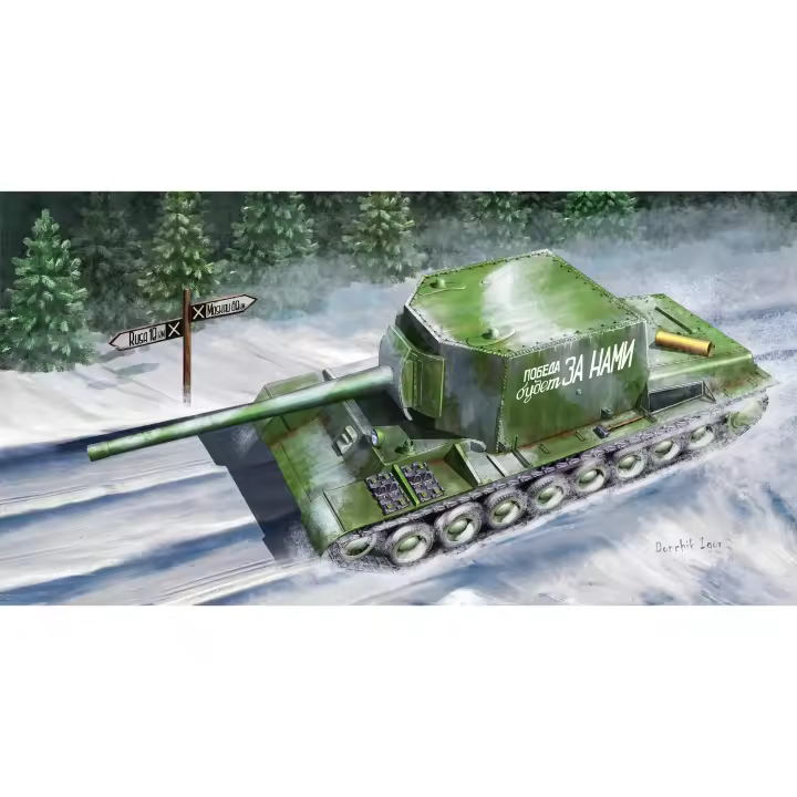 TROMPETER 09589 SU-100Y SOVIÉTICO GUN AUTOPROPULDA 1/35 - 1