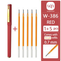 6 Conjuntos De 1 Bolígrafo De Gel Rojo Y 5 Conjuntos De 10 Recargables De 0.7mm Para Escritura Permanente Oficina Y Escuela - details 3