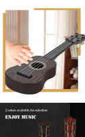 Ukelele De Juguete Guitarra Clásica Instrumento Musical Educativo Para Niños Ajustable Con Cordones Y Palillos 2 Colores - details 3