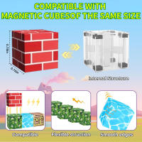 Juego De Bloques Magnéticos Creativos Para Niños Set De Cumpleaños Y Día De La International Children's Day Juguetes De Construcción Arquitectónica Cubica - details 4