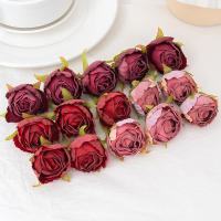 10pcs Flores De Seda Rosa Para Decoración De Boda Y Regalo De Cumpleaños Caja De Dulces Scrapbook DIY Flores Artificiales Para Decoración De Navidad - details 4