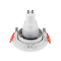 10pcs Repartidores De Luz LED Redondos Gu10 Instalación Fija Ajustable MR16 Caja De Aluminio Para Salón De Estar Foyer - details 10