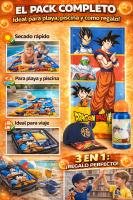 Pack Playa Niño 3 en 1 Toalla Microfibra 140x70 Secado Rápido + Gorra Ajustable + Botella 410ml Set Verano Infantil Piscina Playa Regalo Niños Pokémon Minecraft Stitch Frozen Bluey Dragon Ball Sonic - details 5