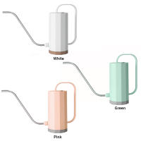 Regadera De Acero Inoxidable 1.2L Con Bocina Larga Para Riego De Plantas Y Flores Jarrón Curvo Herramienta De Jardinería - details 8