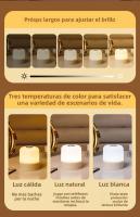 Lámpara De Noche Recargable RGB Para La Cama Con Control Remoto Y Batería De Longa Vida LED Para Decoración De Escritorio Y Dormitorio - details 7