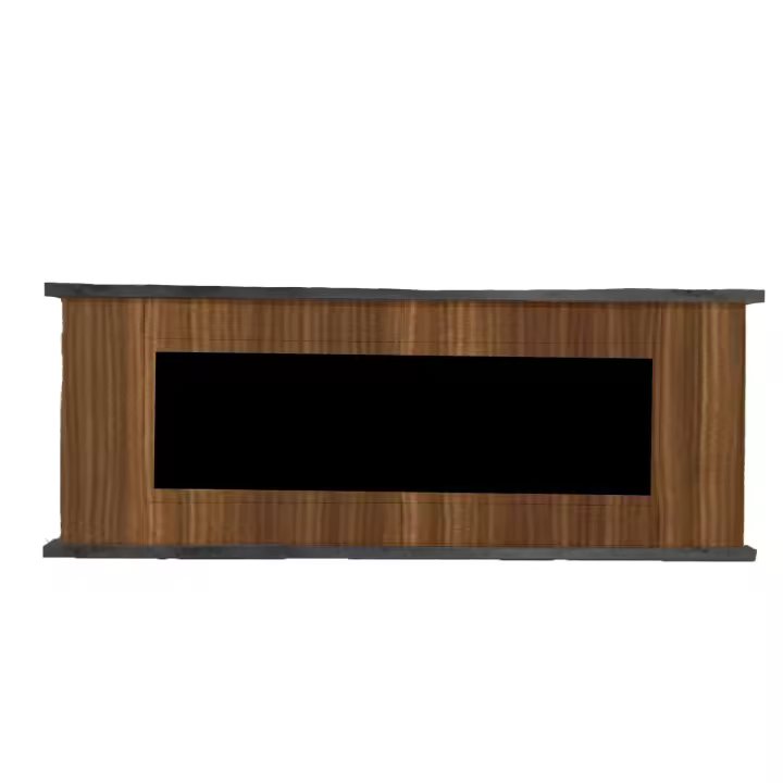 Sined Desio 150 Mueble Marron With Espacio Para Chimenea Electrica Sined Vulture 1500W Mueble De Madera Refinado y Elegant Cuerpo y Puertas De Madera De Eucalyptus Base De Grafito Para Interior - 1