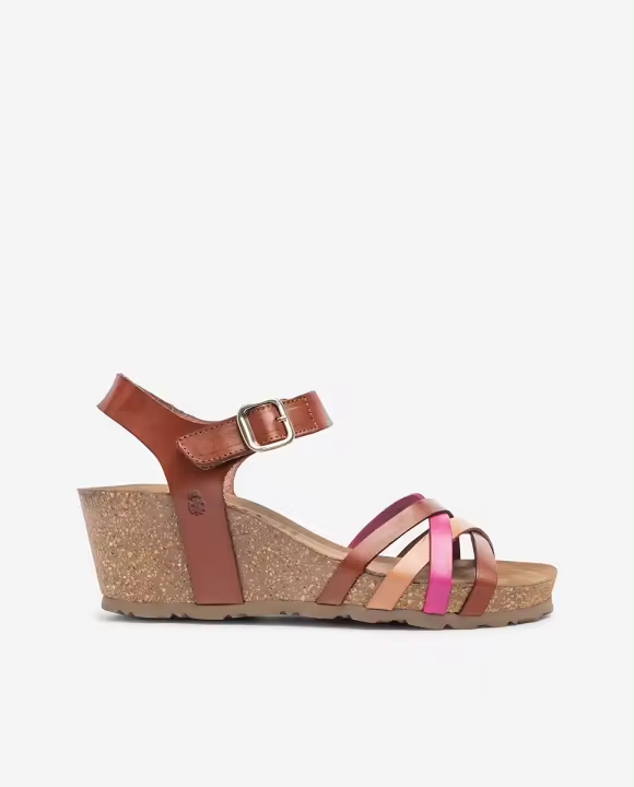 YOKONO Sandalia de cuña CADIZ-256 rosa - 1
