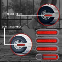 Cubierta De Rueda Protectora Para Xiaomi 3 Scooter Eléctrico M365 pro 2 1s Adhesivo Reflector Nocturno Para Seguridad Frontal Y Trasera - details 13