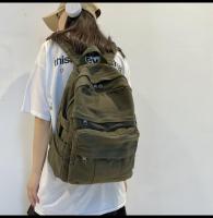 Mochila De Lona Para Mujer Gran Capacidad Estilo Vintage Para Estudiantes De Colegio Y Viajes Mochila Casual Para Damas - details 10