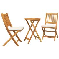 Set de Bistro de Jardín de 3 Piezas vidaXL en Madera Sólida de Acacia - details 1