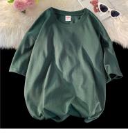 Camiseta De Algodón Para Hombre De 7.4 Oz 210gsm Color Sólido Oversized Con Mangas Cortas Estilo Casual Para El Verano Disponible Hasta 5XL - details 29