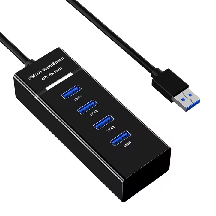 Adaptador de HUB USB 3.0, USB Multiconector, Hub USB 3.0 de 4 o 7 Puertos USB Ultra Slim USB Distribuidor USB Divisor 5Gbps Portátil USB 3.0 Hub Adaptador Compatible con MacBook Air, PS4 y Laptop Surface Pro, XPS - 1