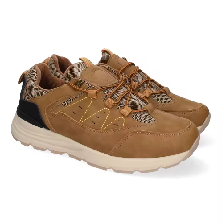 Zapatillas casual cómodas para hombre color kaki TT-65 - 1