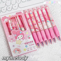 6pcs Bolígrafos De Gel Erasables Sanrio Pochacco Kuromi Cinnamoroll Hello Kitty Para Estudiantes Suministros De Oficina Y Escuela Estilo Japonés - details 8