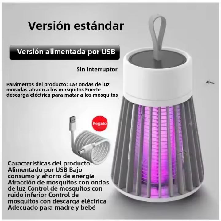 Lampara Eléctrica Repelente De Mosquitos Con Trampa USB Para Dormitorio Y Exteriores Eliminador De Insectos Anti Mosquitos - 1