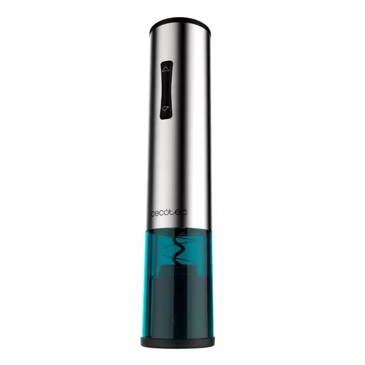 Sacacorchos Eléctrico InstantCork 1000 Gourmet, abre botellas en 8 segundos, con luz LED y aguja helicoidal de acero inoxidable - Cecotec - 1