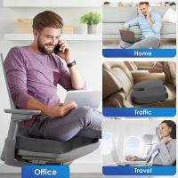 Cojín De Memoria De Espuma Para Viaje Soporte Coccyx U-Shaped Almohada Para Silla Cojín De Masaje Ortopédico Para Coche Y Oficina - details 8