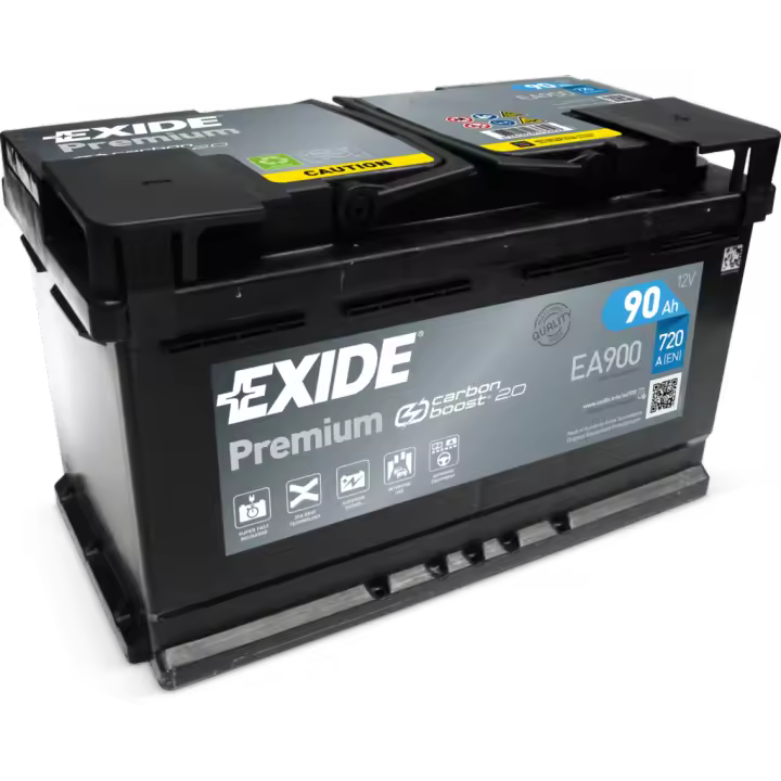 Batería de coche Exide EA900 Premium. 12V - 90Ah/720A (EN) Caja L4 - 1