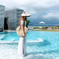 Bolsos de paja para Mujer, tejido a mano, redondo, Bolsas de paja de maíz natural, elegant, Large, para Verano, Playa, Bolsa de hombre con ASA Tejida - details 2