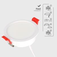 ARO REDONDO EMPOTRABLE COMPACTO LED LUMATI NEGRO/BLANCO GSC EVOLUTION 7W LUZ CCT 600 LUMENES - details 8