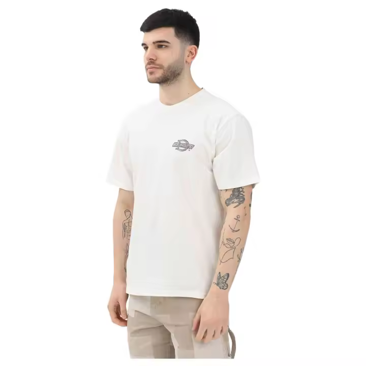 Camiseta de Manga Corta Dickies Wood Logo para hombre en color beige - 1