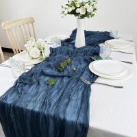 Corredor De Mesa De Queso 10FT En Rosa Tenuis Bohemio 1PC Para Fiestas Y Uso Rustico Tejido De Poliéster Sólido - details 19