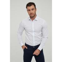 Everlyx - Camisa Blanca con Botones Cubiertos - Modelo Franchesco - Hombre - Ocasiones Elegantes - Corte recto - WHT-09-4 - details 3