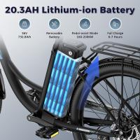 Bicicleta eléctrica de larga duración Fafrees F26, motor de 250 W, batería de 36 V 20,3 Ah, neumáticos de 26 x 1,95 pulgadas, velocidad máxima de 25 km/h, alcance de 140 km, SHIMANO de 7 velocidades, frenos de disco mecánicos, pantalla LCD de 2,3 pulgadas - details 4