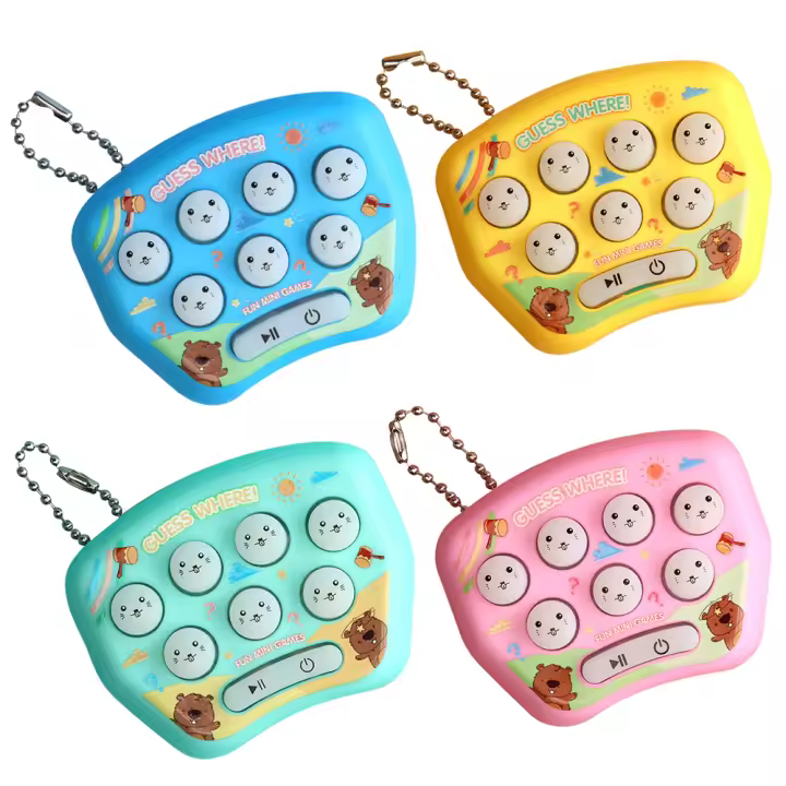 Consola De Juego Interactiva Portátil Para Niños Mini Juguete Iluminado De Memoria Juguete De Relieve De Estrés Con Dibujos Animados - 1