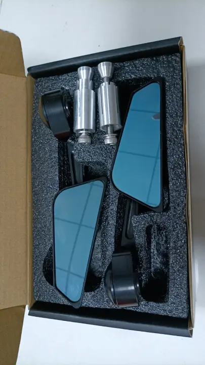 Pareja De Espejos Retrovisores Universales Para Motocicleta 22mm Accesorios Para Manillar De Scooter Espejo De Visión Trasera - 1