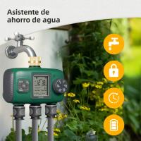 MOES Timer De Riego Automático 3 Salidas Con Inlet De Latón IPX5 Impermeable Pantalla LCD Botón De Giro Para Jardín Aspersor - details 9