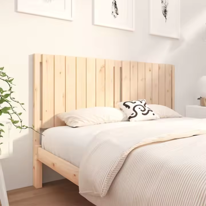 vidaXL Cabecero de cama madera maciza de pino 165,5x4x100 cm - 1