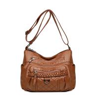 Bolso Bandolera Para Mujer De PU Con Diseño Tejido Ajustable Y Gran Capacidad Estilo Casual Para Comunicación - details 0