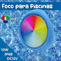 LED ATOMANT Luz piscina LED sumergible RGB 10W IP68 con control remoto y APP Bluetooth, Lámpara decorativa impermeable para instalación en superficie, Iluminación multicolor - details 4
