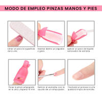 Pinzas Remover para Manos. Pack de 10 Unidades. Disponible en 4 Colores. Los colores se enviarán aleatoriamente. En el caso de querer un color en concreto póngase en contacto con nosotros a través del chat tras haber realizado el pedido. - details 0