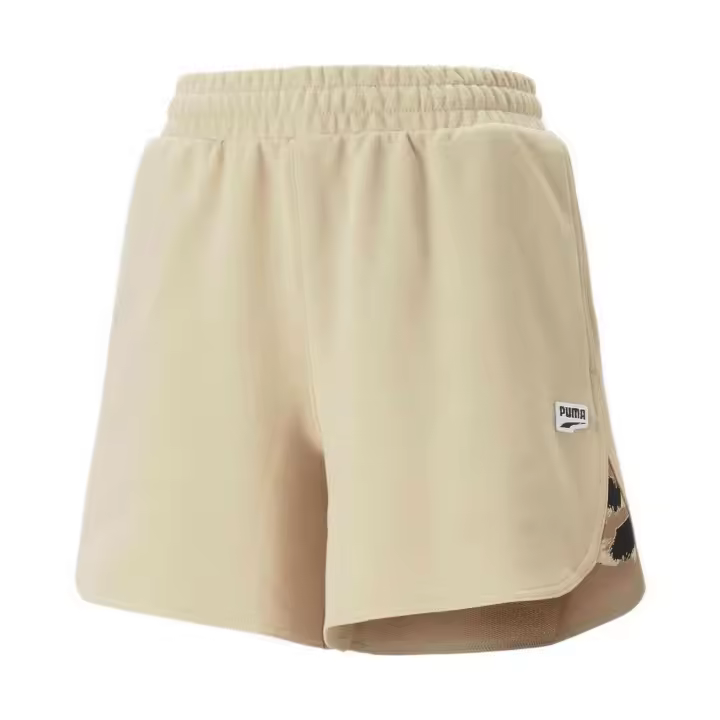 Pantalon Corto Puma Waist para mujer en color beige - 1
