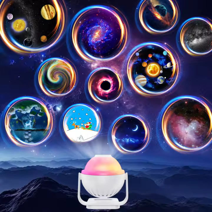 Proyector De Estrellas LED Inteligente Con Control Remoto APP 11 Patrones Luz Nocturna Para Decoración De Habitaciones De Niños Proyección De Galaxia Y Cielo Estrellado - 1