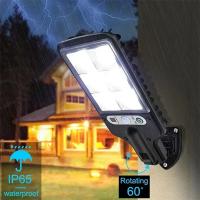 Lámpara De Pared Solar LED 108COB Para Exterior Con Sensor De Movimiento 3 Modos De Iluminación Seguridad Para Jardín Patio Camino Jardín - details 5